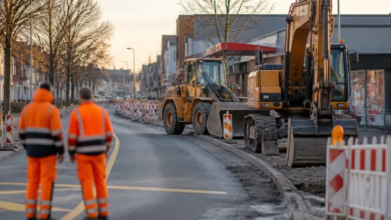 Neusser Landstraße (B9) in Worringen: Bauarbeiten gehen in Abschnitt 2B, Wechsel in letzten Abschnitt Mitte November geplant